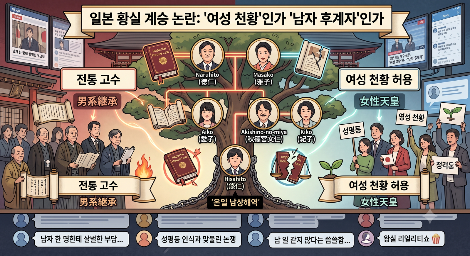 황실 계승 때문에 난리난 일본 근황.jpg 첨부 이미지