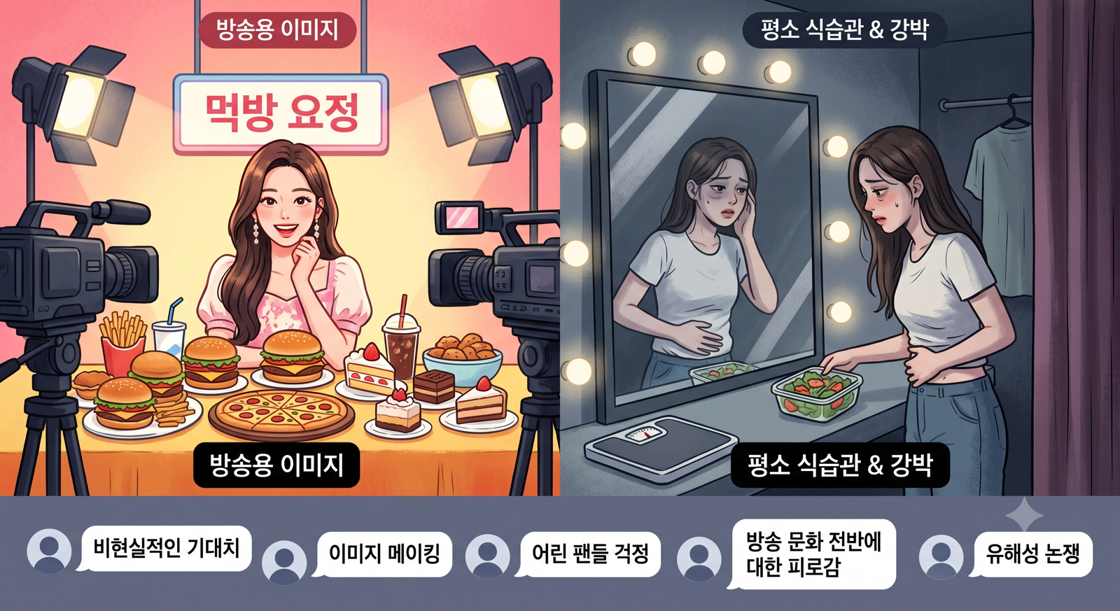 난이래서 여돌들 방송나와서 대식가인척하는게 너무 유해한거같아 첨부 이미지